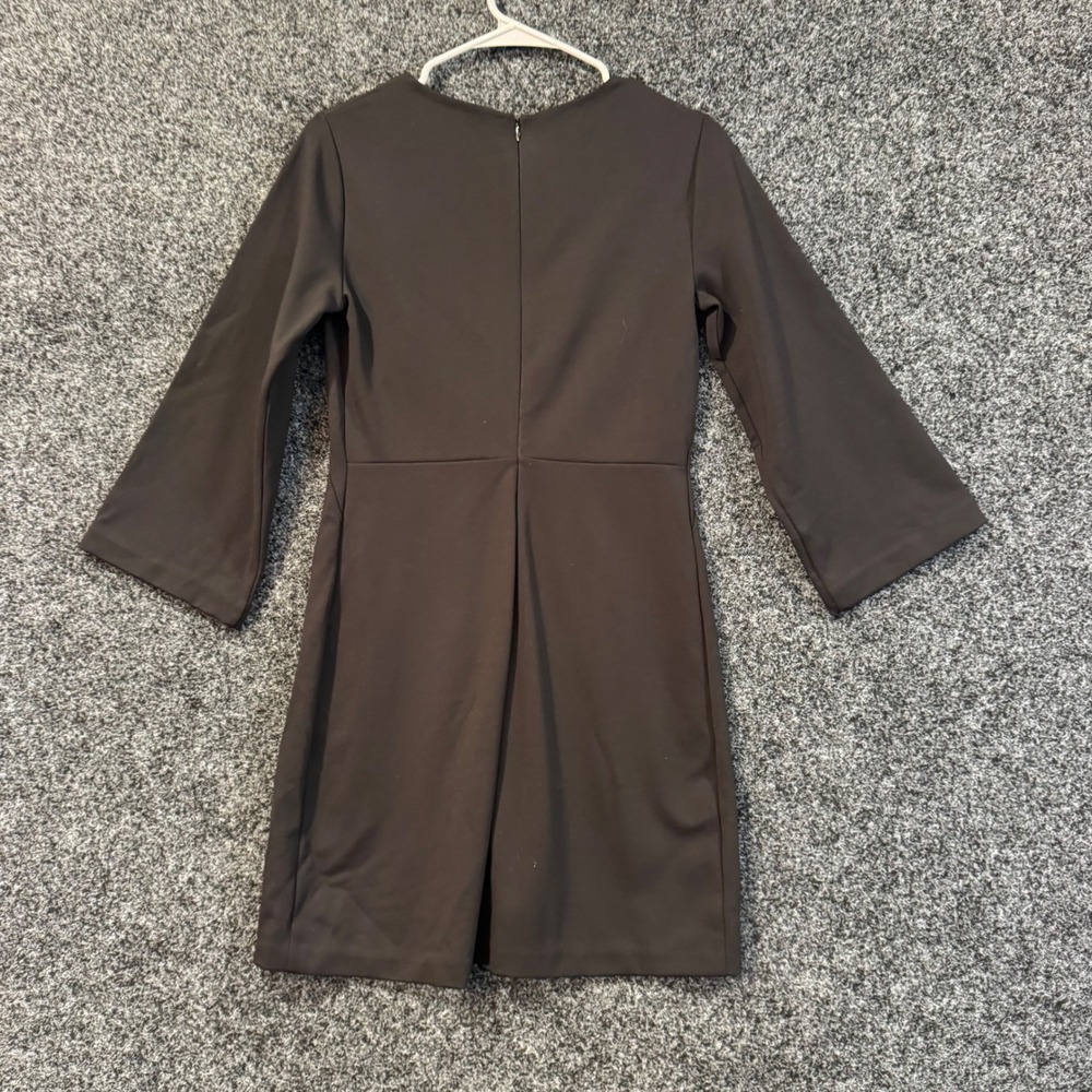 EVERLANE Black Bell Sleeve Sheath Dress Size 2 - Picture 2 of 6